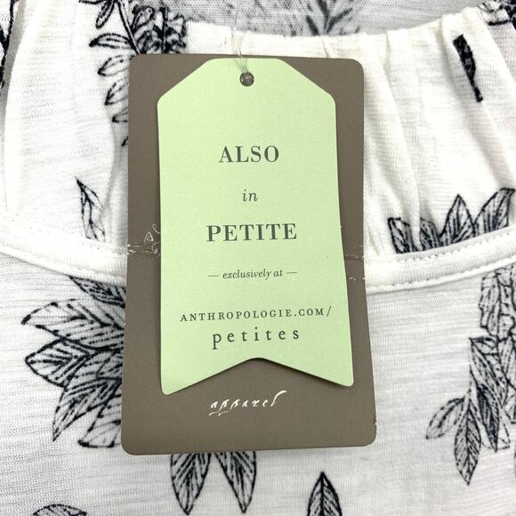 Anthropologie Postmark 3/4 Sleeve Graphic T-Shirt Womens M Woodland Creatures - Picture 5 of 7